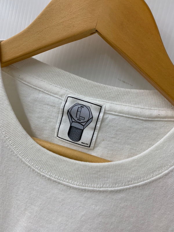 エムアンドエム M&M × WOLFS HEAD × made in GM japan × SHANTii クルーネック Tee Tシャツ プリント ホワイト Lサイズ 201MT-1350