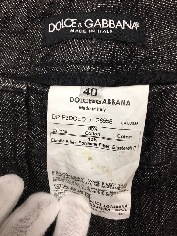 【中古】Dolce & Gabbana　ドルチェアンドガッバーナ　デニムパンツ　ブラック　80㎝　