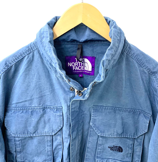 ノースフェイス THE NORTH FACE パープルレーベル PURPLE LABEL Indigo Field Jacket NP2312N ジャケット ロゴ ブルー Lサイズ 201MT-1602