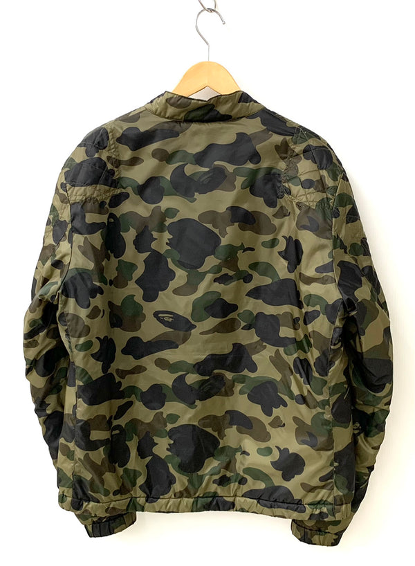 ア ベイシング エイプ A BATHING APE ジップアップ ブルゾン 001HJC801004X ジャケット カモフラージュ・迷彩 カーキ LLサイズ 201MT-1162