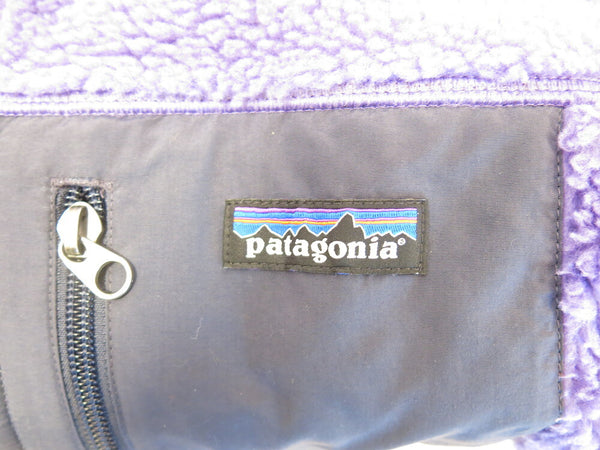 Patagonia パタゴニア ボア 紫 パープル ベスト ボアベスト サイズS RN51884 PO212035 STY23047FA15 made inコロンビア メンズ