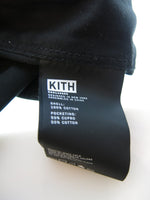 KITH キス ボトム パンツ ブラック 黒 無地 裾ボタン付 ジップポケット ジョグパンツ 綿100％ コットン サイズ32 メンズ KH6180 (BT-232)