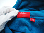 シュプリーム SUPREME 11 week SS18 Supreme Sleeve Embroidery Hooded Sweatshirt パーカ 刺繍 ブルー Mサイズ 101MT-115
