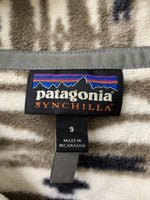 パタゴニア PATAGONIA Synchilla Snap T フリース プルオーバー STY25450 ジャケット 総柄 ブラウン Sサイズ 201MT-446