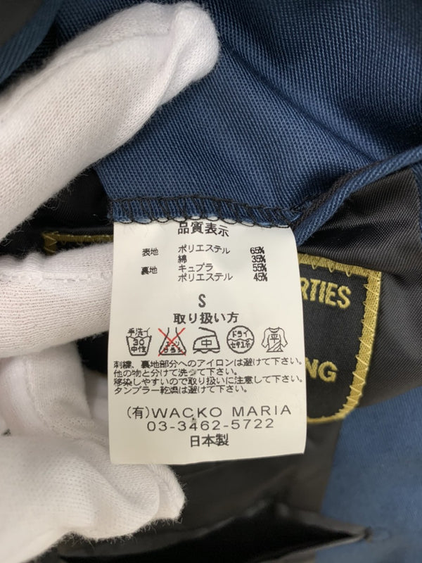 ワコマリア WACKO MARIA 薄ジャケット ジャケット 無地 ブルー Sサイズ 201MT-417