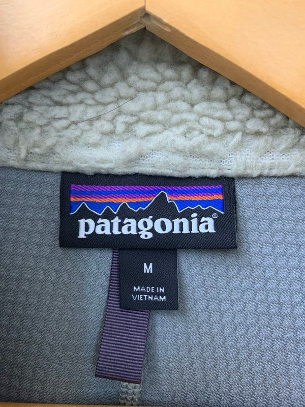 パタゴニア PATAGONIA クラシック レトロ X フリース ジップアップ 23048 ベスト ロゴ ベージュ Mサイズ 201MT-1305