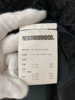 ネイバーフッド NEIGHBORHOOD 20SS サテンハラコ T.D. RC-SHIRT.SS 201AQNH-SHM02 半袖シャツ ロゴ ブラック Lサイズ 201MT-1073