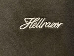 ヘルレイザー HELLRAZOR Hellrazo Script Snap JacKet スナップボタン 刺繍 ロゴ ジャケット ブラック系 黒  ジャケット ワンポイント ブラック Lサイズ 101MT-1262