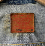 リーバイス Levi's デニムジャケット Gジャン ボタン裏刻印J02 1st 93年製 サイズ38 日本製 71506 XX ジャケット 無地 ブルー 201MT-1437