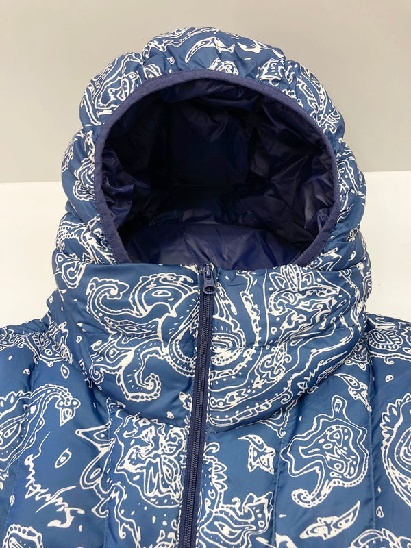 シュプリーム SUPREME Micro Down Half Zip Hooded Pullover Blue Paisley マイクロ ダウン ハーフ ジップ フーディー プルオーバー FW22 ブルー系 青 ロゴ アウター   ジャケット 総柄 ブルー Mサイズ 101MT-1546