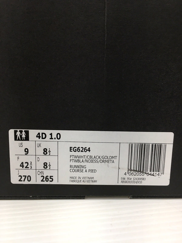 adidas アディダス　スニーカー　4D　1.0　タグ付き　箱付き 26.5cm
