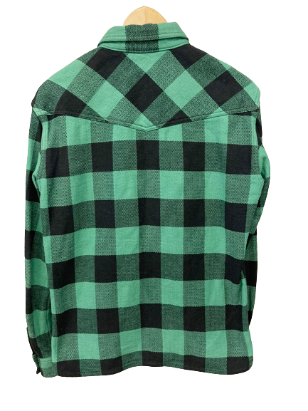 フラットヘッド THE FLAT HEAD 長袖 シャツ チェックシャツ トップス Made in JAPAN 日本製 グリーン系 緑  サイズ40 長袖シャツ チェック グリーン 101MT-1144