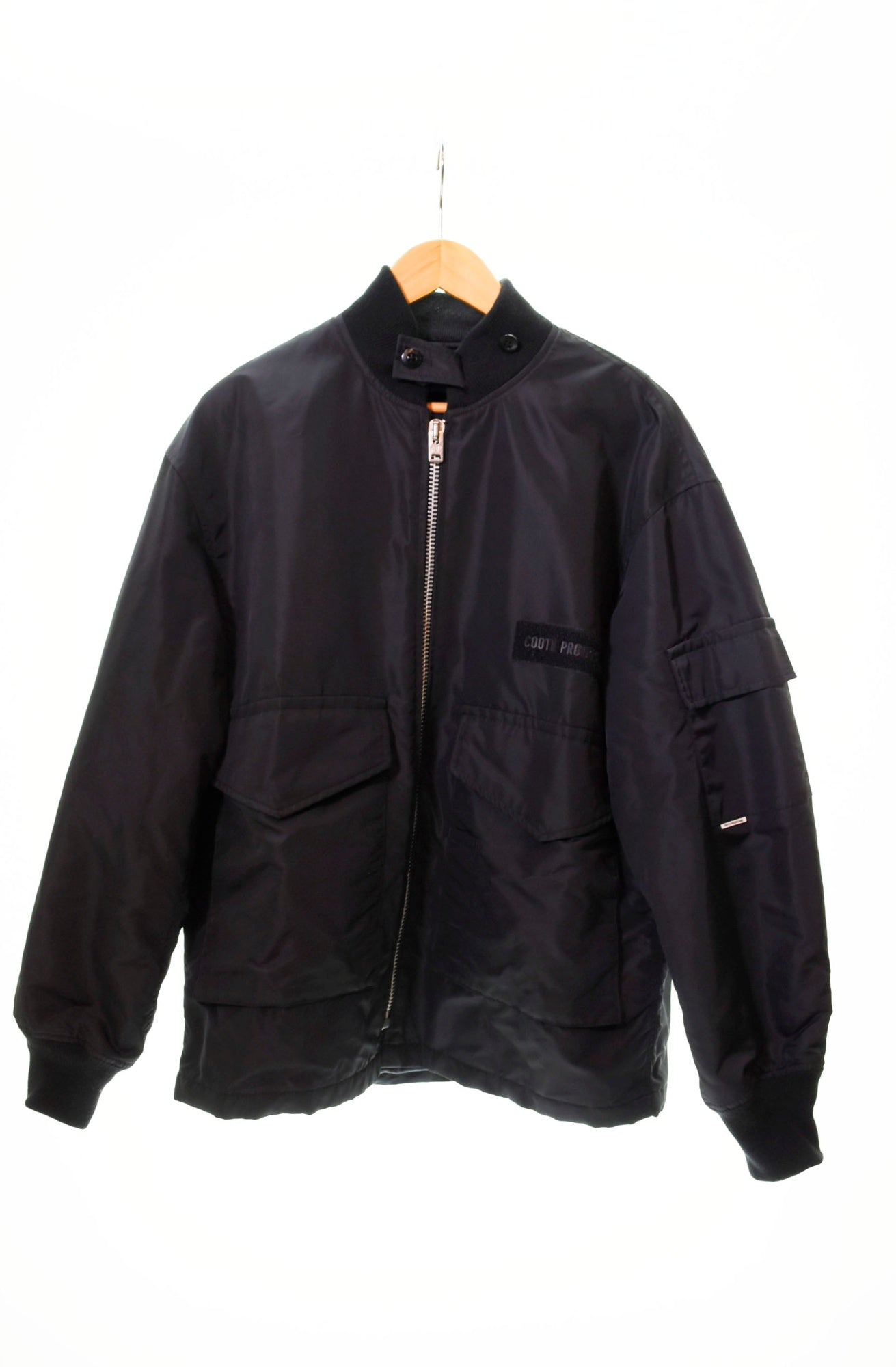 クーティー COOTIE Memory Polyester Twill WEP Jacket ナイロン ジャケット 黒 ジャケット ワンポイント  ブラック Sサイズ 103MT-44