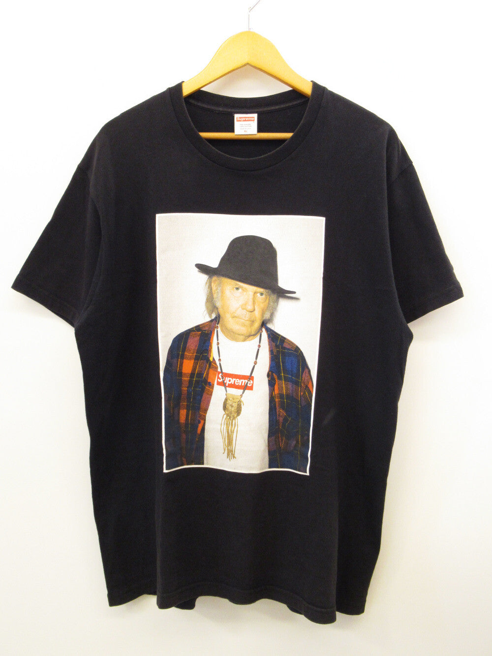 Supreme シュプリーム Neil Young Tee ニール・ヤング Tシャツ 15ss USA製 ブラック サイズXL メンズ (TP-774)