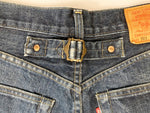 リーバイス Levi's 90S LEVI'S 701XX ビンテージ レプリカ ビックE 赤耳 J22 デニム ジーンズ ボトム DENIM ネイビー系 Made in JAPAN デニム 無地 ネイビー W29L34 101MB-221