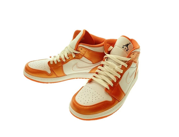 ナイキ NIKE AIR JORDAN 1 MID SE ELECTRO ORANGE BLACK WHITE エアジョーダン 1 ミッド シーズナルエディション エレクトロオレンジ ブラック ホワイト  DM3531-800 メンズ靴 スニーカー オレンジ 27.5cm 101-shoes151