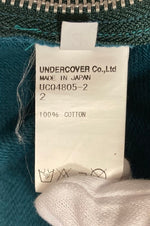 アンダーカバー UNDERCOVER SCAB期復刻 GIZ 5分袖 プルオーバー パーカー フード プリント グリーン 緑 Made in JAPAN サイズ2 UCQ4805-2 パーカ プリント グリーン 101MT-674