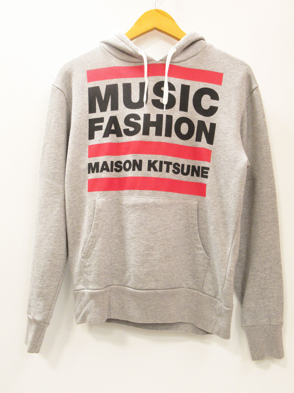 MAISON KITSUNE メゾン キツネ プリント パーカー グレー メンズ ユニ