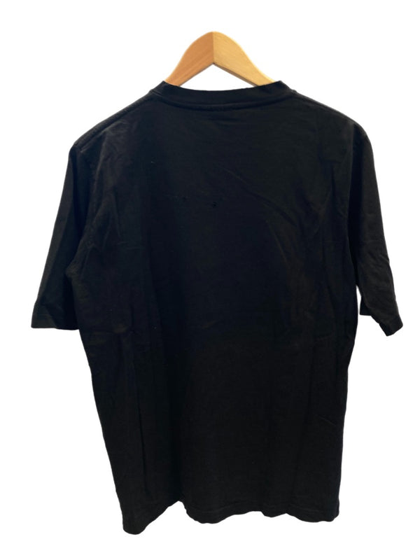 ナンバーナイン NUMBER (N)INE スカル プリントTシャツ カットソー タイム期 ダメージ加工 クラッシュ加工 黒 Tシャツ スカル ブラック 101MT-1694
