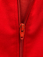 アディダス adidas 60s～70s 西ドイツ製 デサント トラックジャケット ジャージ  ライン レッド×ネイビー 赤 紺 ATS-80 ジャージ ロゴ レッド Mサイズ 101MT-1586