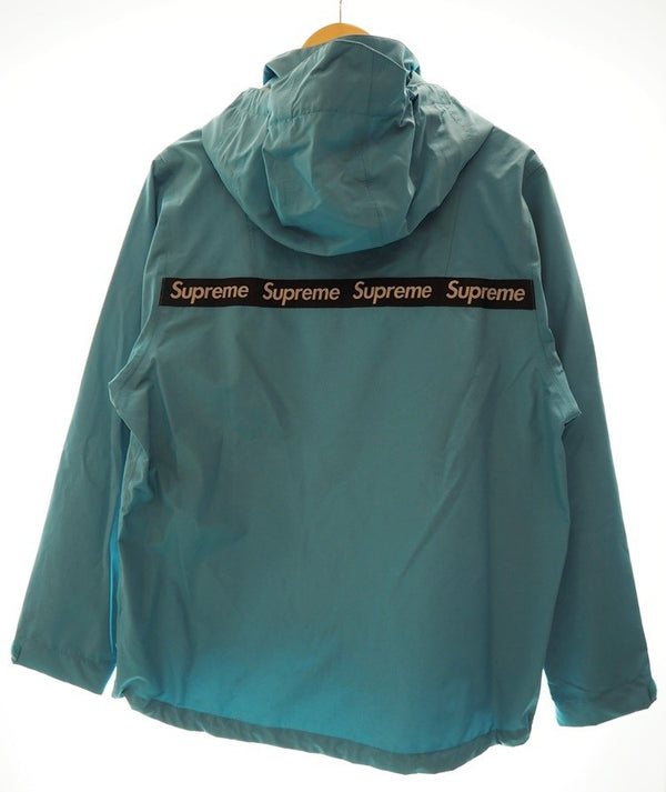シュプリーム SUPREME 17AW Supreme Taped Seam Jacket  テープド シーム ジャケット アウター  ジャケット ロゴ ブルー Sサイズ 101MT-116