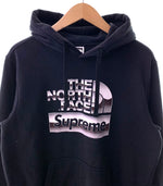 シュプリーム SUPREME 18SS  メタリックロゴ パーカー Metallic Logo Hooded Sweatshirt  NT11807I パーカ ロゴ ブラック Sサイズ 201MT-2100