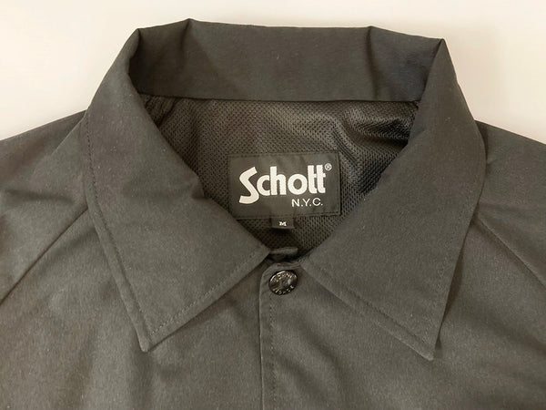 ショット SCHOTT Schott BROS COACH JACKET コーチジャケット JACKET ジャケット バックプリント ワンポイント ブラック系 黒  3112045 ジャケット プリント ブラック Mサイズ 101MT-1004