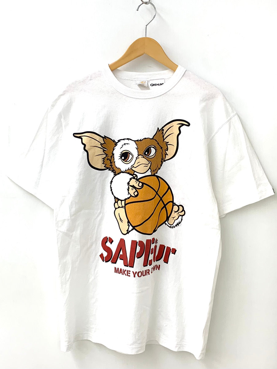 サプール SAPEur S/S GREMLIN Tee グレムリン 半袖 カットソー Tシャツ キャラクター ホワイト Lサイズ 201MT-905