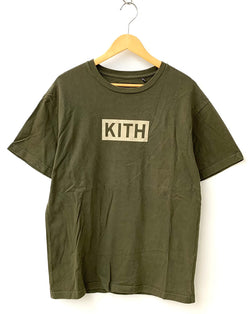 キス KITH クルーネック Tee ロゴ 140659 Tシャツ プリント カーキ Mサイズ 201MT-1266