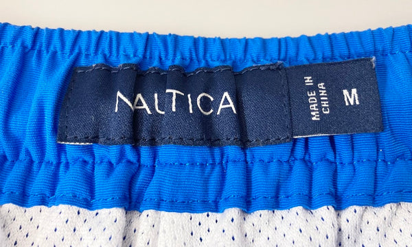 ノーティカ NAUTICA Re-Nylon Gym Shorts ジムショーツ ショートパンツ 青 ナイロンパンツ 212-1442 ハーフパンツ ワンポイント ブルー Ｍサイズ 101MB-169
