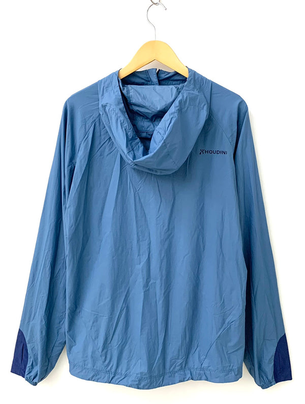 フーディニ HOUDINI ナイロンジャケット ジップアップ ブルゾン アウトドア ジャケット ロゴ ブルー 201MT-1015