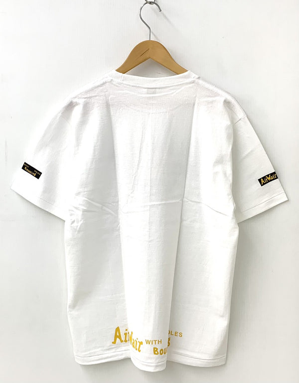 アベイシングエイプ A BATHING APE × ドクターマーチン Dr.Martens ロゴ Tee Tシャツ プリント ホワイト Lサイズ 201MT-816