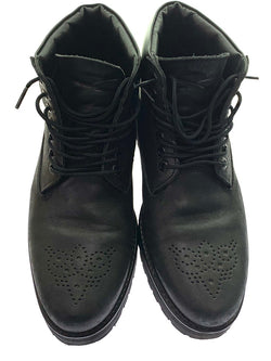 クーティー COOTIE PRODUCTIONS 7 Hole Lace Up Boots  vibram ソール メンズ靴 ブーツ その他 ロゴ ブラック 26cm 201-shoes650