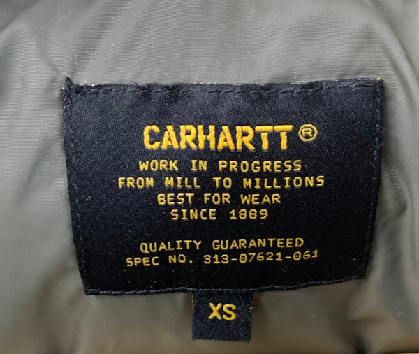 カーハート Carhartt  WIP GARRISON LINER ジャケット ロゴ カーキ XSサイズ 201MT-1805