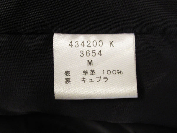Paul Smith Collection ポールスミス コレクション レザー シャツ ジャケット ブラック 羊革 サイズM メンズ (TP-662)