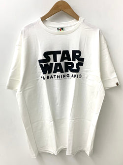 アベイシングエイプ A BATHING APE ベイプ BAPE スターウォーズ STAR WARS マイロ milo  バッグ付き Tシャツ ロゴ ホワイト 3Lサイズ 201MT-1623
