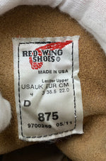 レッドウィング RED WING 6インチ クラシックモック 6" CLASSIC MOC USA製 22.0cm 875 レディース靴 ブーツ その他 ロゴ ブラウン 201-shoes303