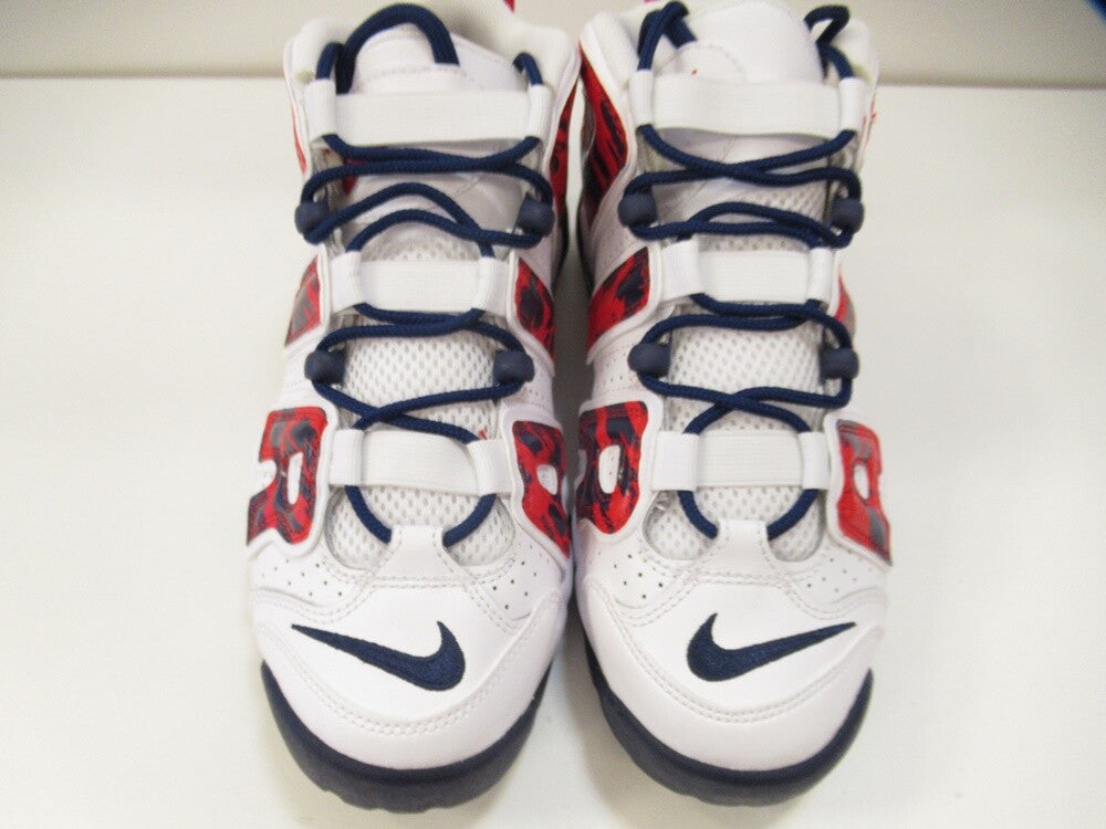 NIKE AIR MORE UPTEMPO (GS) WHITE/UNIVERSITY RED-BLUE VOID