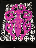 クロムハーツ CHROME HEARTS Eye Chart Pink Dagger Tee  アイチャート  ダガー 半袖 ロゴ 黒  408129111 A04 Tシャツ プリント ブラック Lサイズ 101MT-1815