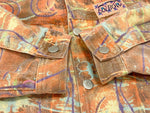 オックスボウ OXBOW JEAN JACKET IMPRIME デニム ジャケット マルチカラー系  ジャケット 総柄 ブラック Mサイズ 101MT-1460