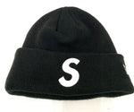 【中古】シュプリーム SUPREME ニューエラ NEWERA 23AW Sロゴ BOXロゴ  G2906272023 帽子 メンズ帽子 ニット帽 ロゴ ブラック 201goods-263