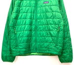 パタゴニア PATAGONIA ナノパフフーディ プリマロフト PRIMALOFT 84220FA12/ ジャケット ロゴ グリーン Mサイズ 201MT-1738