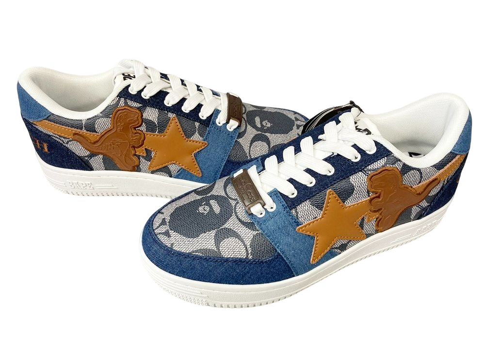 COACH コーチ シグネチャー柄 スニーカー デニム | serchramirez.com