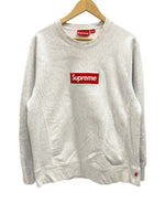 シュプリーム SUPREME Box Logo Crewneck Sweatshirt ボックスロゴ クルーネック スウェット プルオーバー トレーナー  スウェット ロゴ グレー Mサイズ 101MT-1935