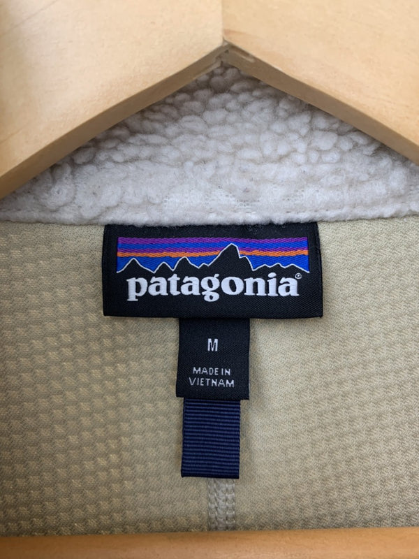 パタゴニア PATAGONIA フリース 19AW Classic Retro-X ジップアップ ボア STY23048 ベスト ワンポイント ベージュ Mサイズ 201MT-296