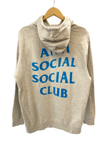 アンチソーシャルソーシャルクラブ ANTI SOCIAL SOCIAL CLUB AntiSocialSocialClub スウェット トレーナー トップス 裏起毛 プリント ロゴ パーカー グレー灰 フーディー  スウェット プリント グレー Mサイズ 101MT-499