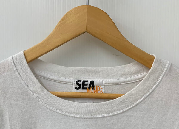 ウィンダンシー WIND AND SEA × マッドネス MADNESS 19SS クルーネック Tee ロゴ WDS-CS-96 Tシャツ プリント ホワイト LLサイズ 201MT-1159