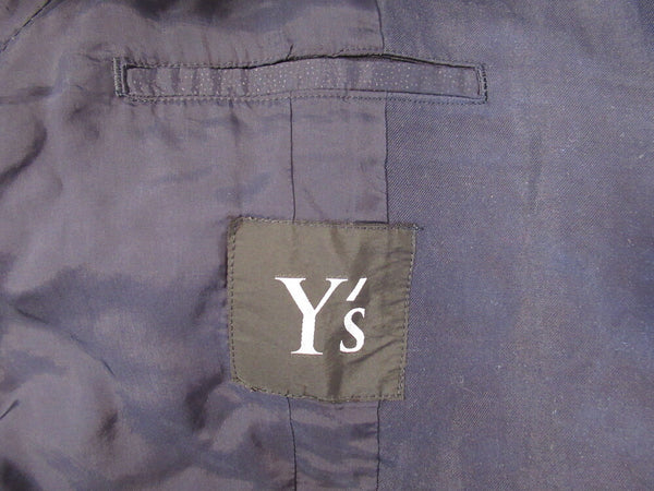 Y's ワイズ YHOJI YAMAMOTO ヨウジ ヤマモト テーラードジャケット Wボタン ネイビー メンズ YM-J82-205