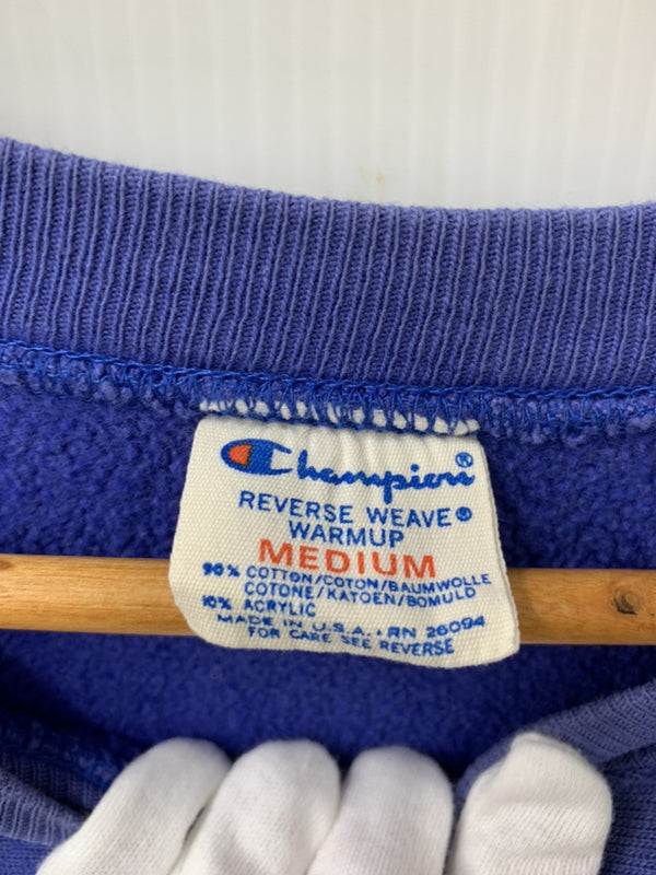 チャンピオン Champion リバースウィーブ REVERSE WEAVE  80s トリコタグ USA製 スウェット ロゴ ブルー Mサイズ 201MT-786