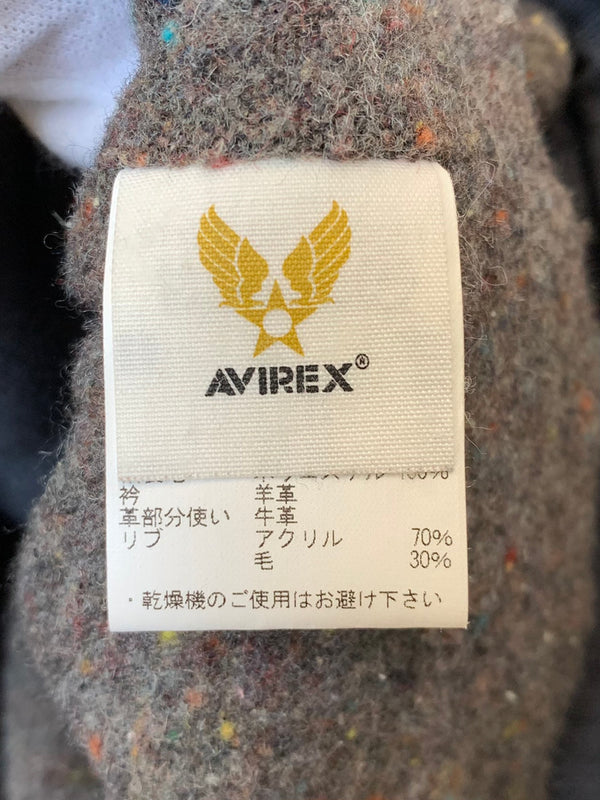 アヴィレックス AVIREX N-1 デッキジャケット PLAIN JACKET 6122051 ジャケット ロゴ ネイビー Lサイズ 201MT-1901